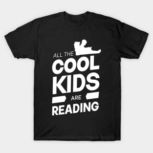 all the cool kids are reading on white style T-Shirt